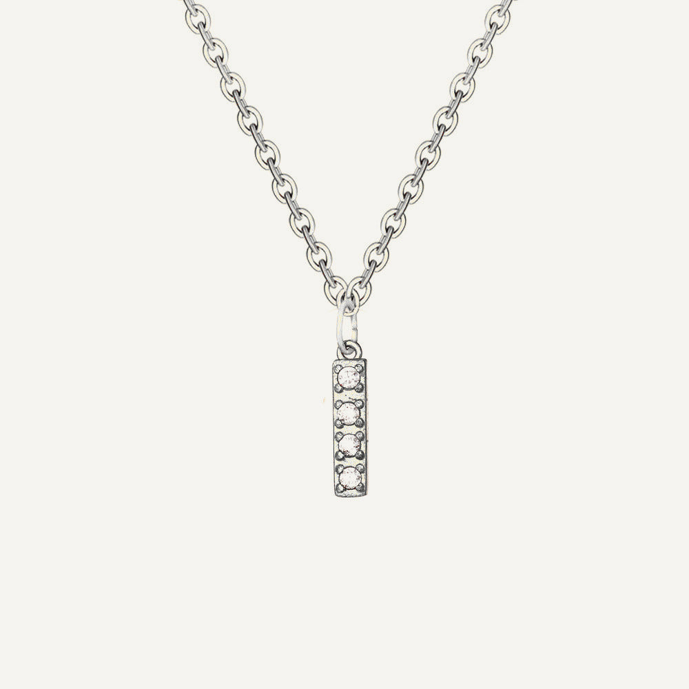 Initialkette Buchstabe I in Silber