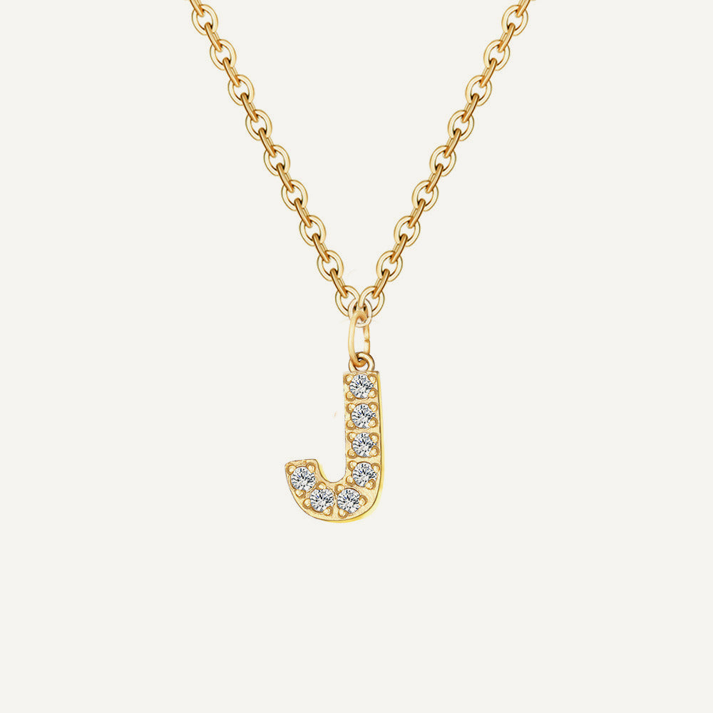Initialkette Buchstabe J in Gold