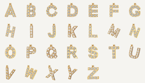 Initialkette – ein Buchstabe, feine Gliederkette